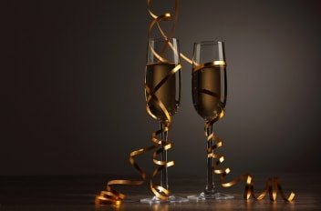 Taças de champanhe